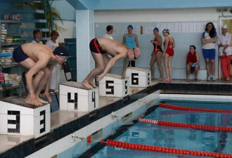 Соревнования по плаванию среди занимающихся взрослых